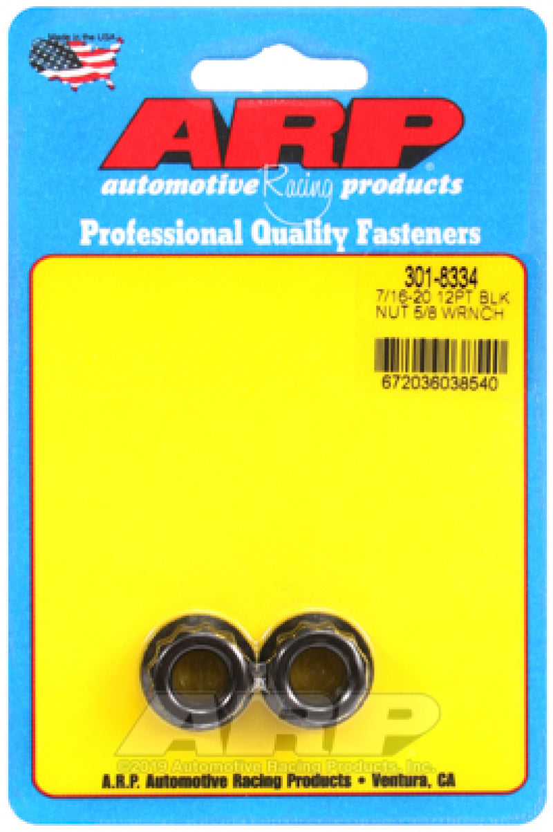 ARP 301-8334 7/16in-20 5/8 Socket 12pt Nut Kit