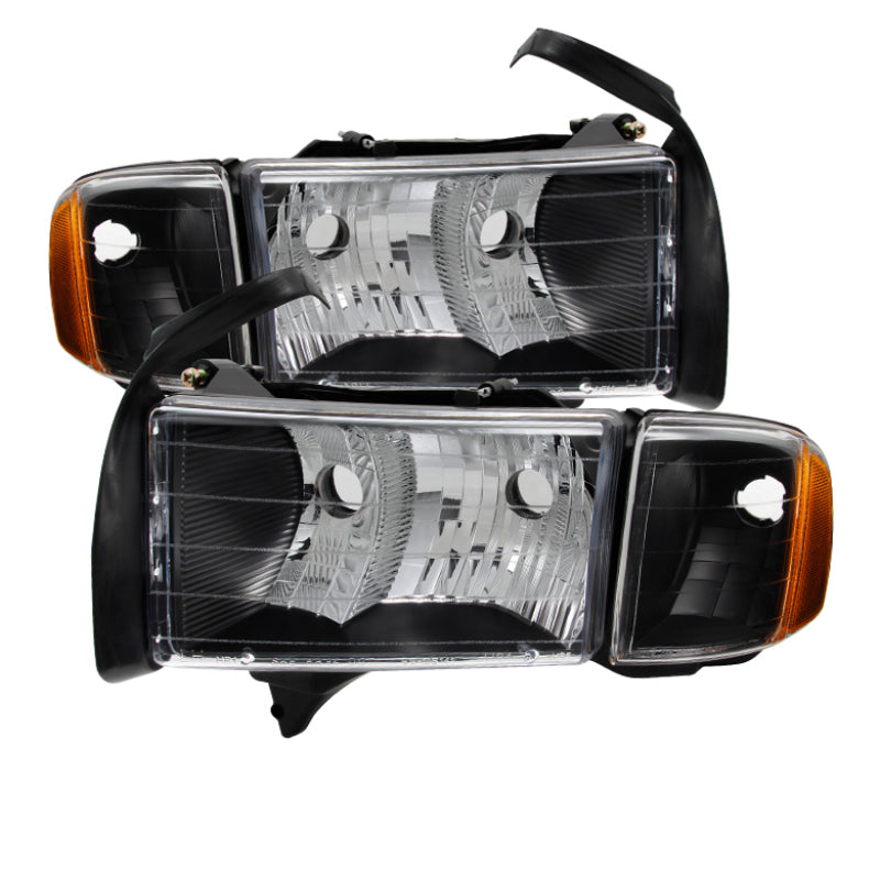 9032158 Xtune fits Dodge 99-20 Ram Sport Model Only 1902 OEM Headlights Black