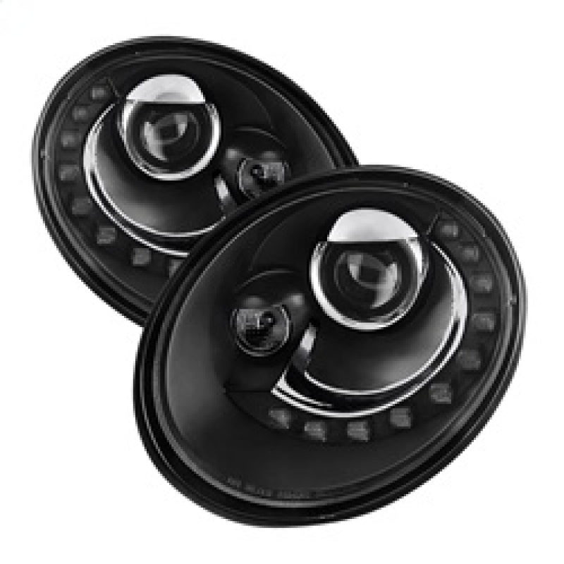 Spyder 5080929 fits Volkswagen 06-10 Beetle Projector Headlights DRL LED Black