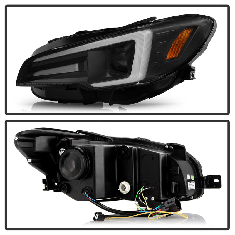 Spyder 5088109 fits Subaru 15-20 Impreza WRX LED High-Power LED Headlights-Blac