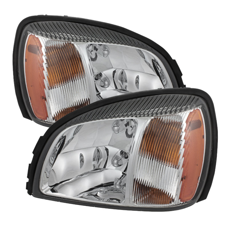 5079817 Xtune fits Cadillac 00-20 Deville 2005 Crystal Headlights Chrome HD-JH