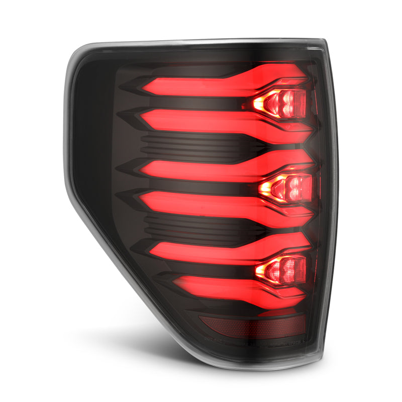 AlphaRex 653080 09-14 fits Ford F150 LUXX LED Taillights - AlphaBlack Housing