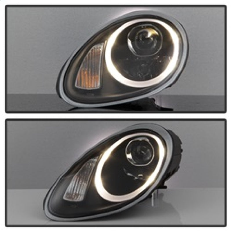 Spyder 5083210 fits Porsche 05-08 Cayman Headlights - Halogen Model Only - Blac