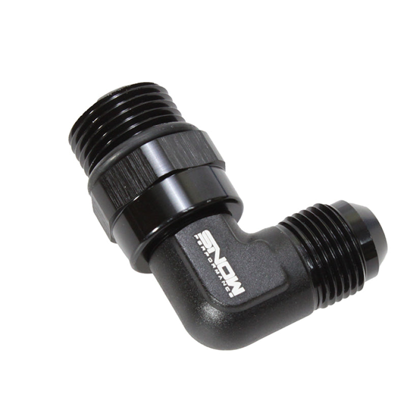 Snow Performance SNF-60189Snow -10 ORB to -8AN 90 Degree Swivel Fitting (Black)
