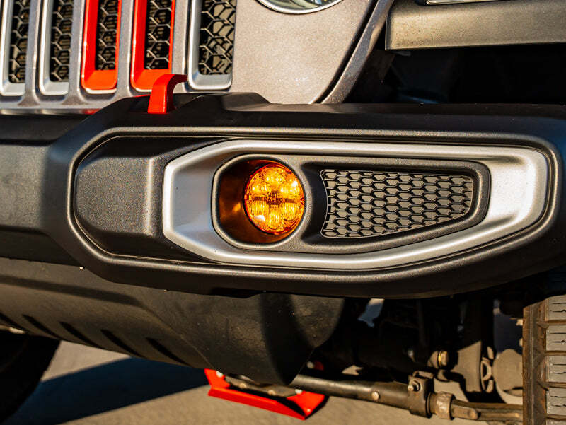 Nacho Offroad Technology V3JW1 Nacho Lighting fits Jeep JL / JT / JK 1 Piece Bumper Quatro Fog Mounts