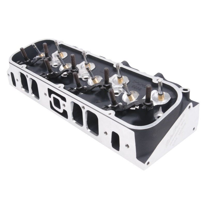 Edelbrock 61559 Single Marine BBC Rect Port Head w/ Valves