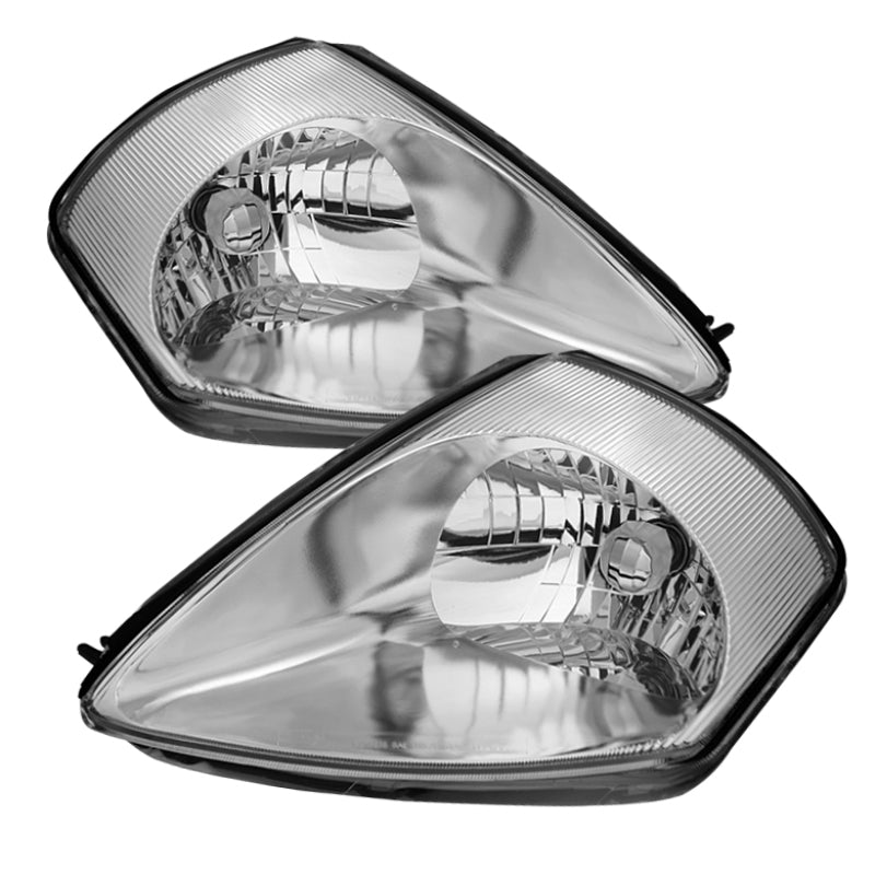 9023958 Xtune fits Mitsubishi 00-05 Eclipse Crystal Headlights Chrome HD-JH-ME