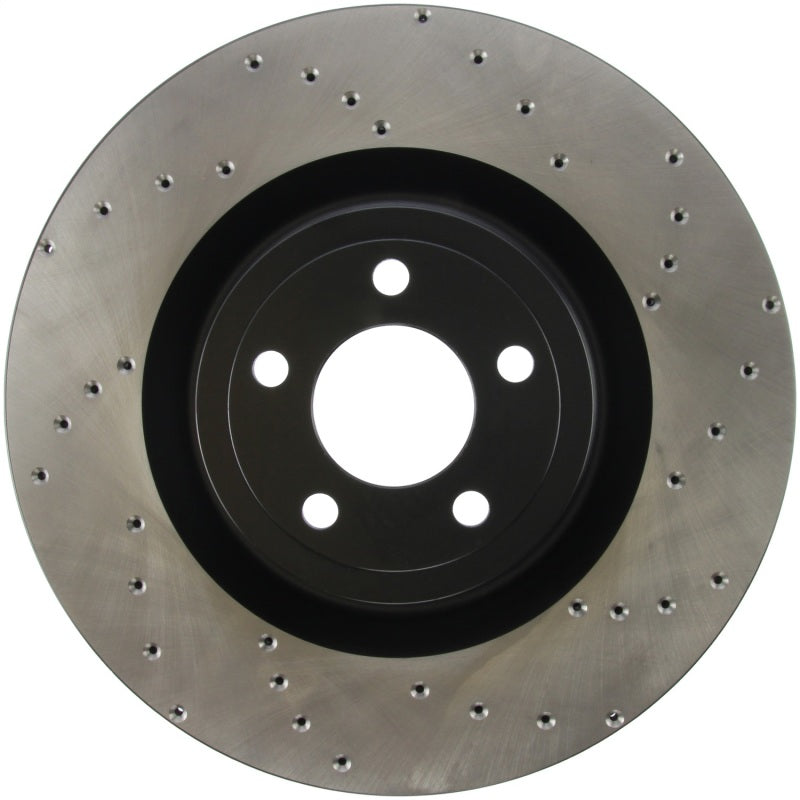 Stoptech 128.61116L Cross Drilled Sport Brake Rotor - 2015 Ford Mustang w/ Brembo - Front Left