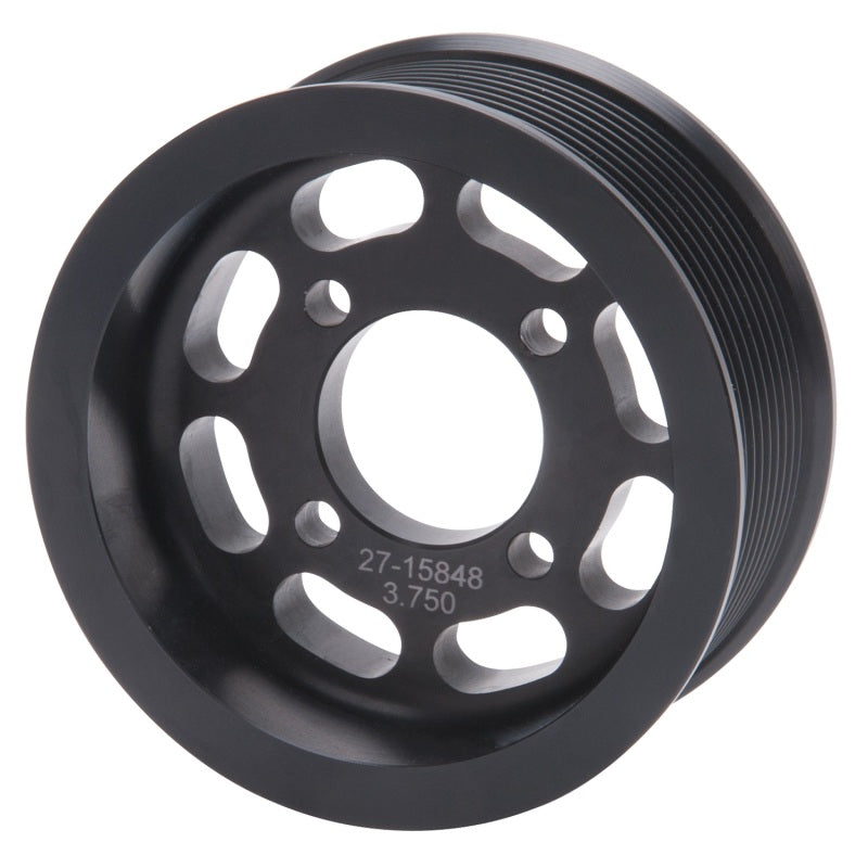 Edelbrock 15848 Pulley Supercharger Enforcer 10 Rib 3 75In Black