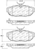 Stoptech 305.1465 Street Select Brake Pads - Rear