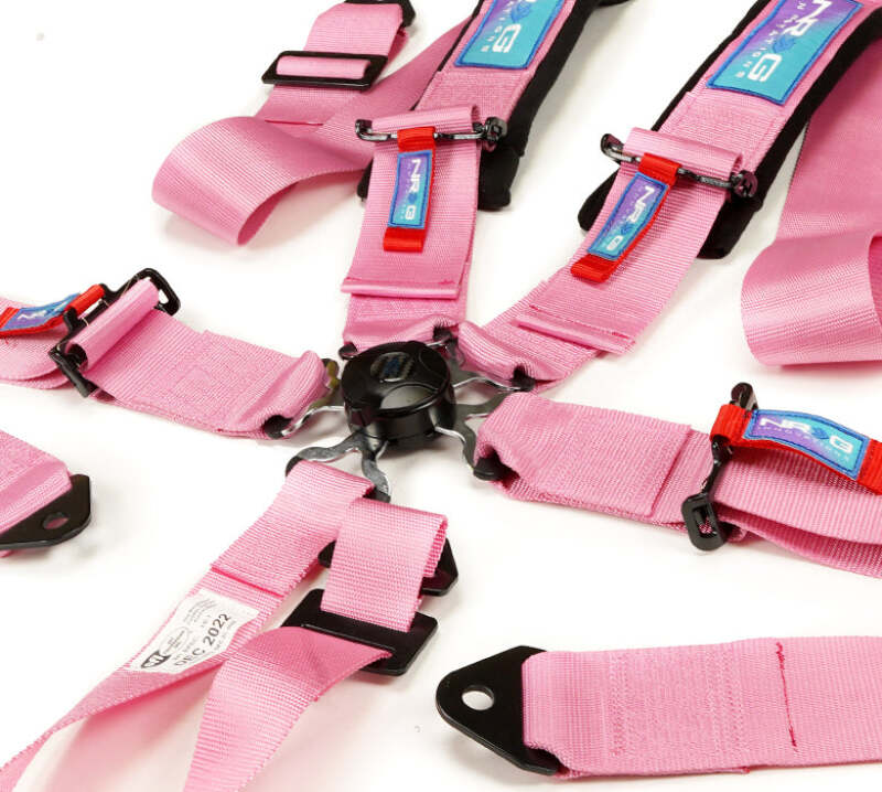 NRG SBH-B6PCPK 5PT 3in. Seat Belt Harness / Cam Lock - Pink