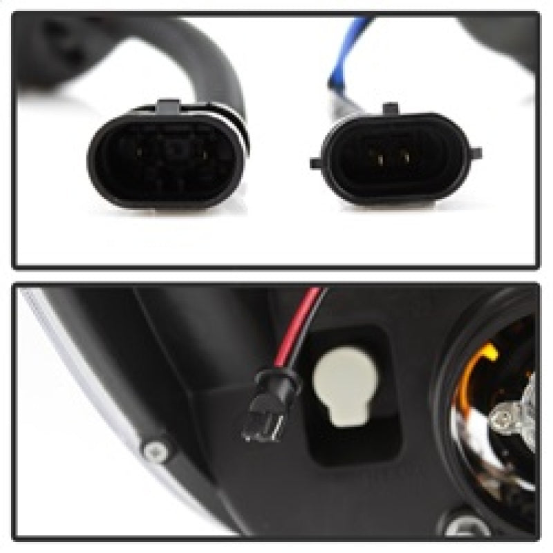 Spyder 5085344 fits Toyota 08-13 Sequoia Projector Headlights - Light Bar DRL -