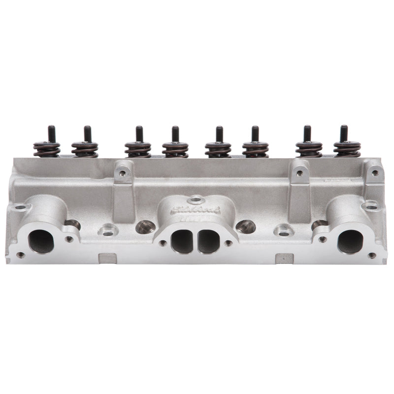 Edelbrock 61595 Cylinder Head fits Pontiac Performer D-Port 72cc Chambers for Hydraulic Roller Cam Complete
