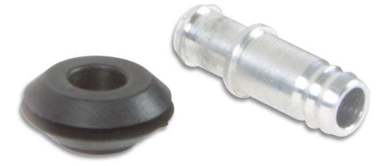 Vibrant 2895 2/5in) O.D. Aluminum Vacuum Hose Fitting (includes Rubber Grommet)
