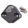 Edelbrock 4021 Fuel Pump Block-Off Plate BBC Billet Aluminum