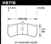 Hawk HB716G.710 fits AP Racing/Alcon Universal DTC-60 Race Brake Pads