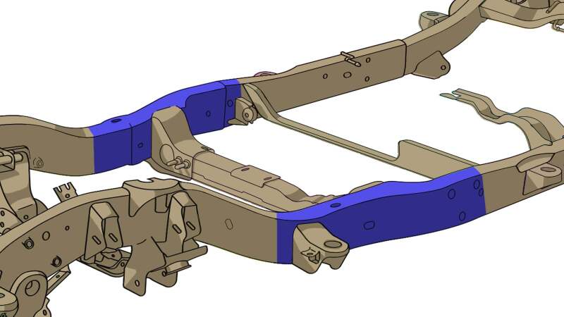 RustBuster RB7406L Front Center Frame Section Left Side
