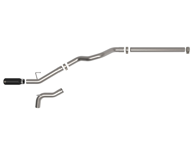 AFE 49-36502-B Series 3in 304SS DPF-Back Exhaust w/ Black Tip 14-18 fits Merce