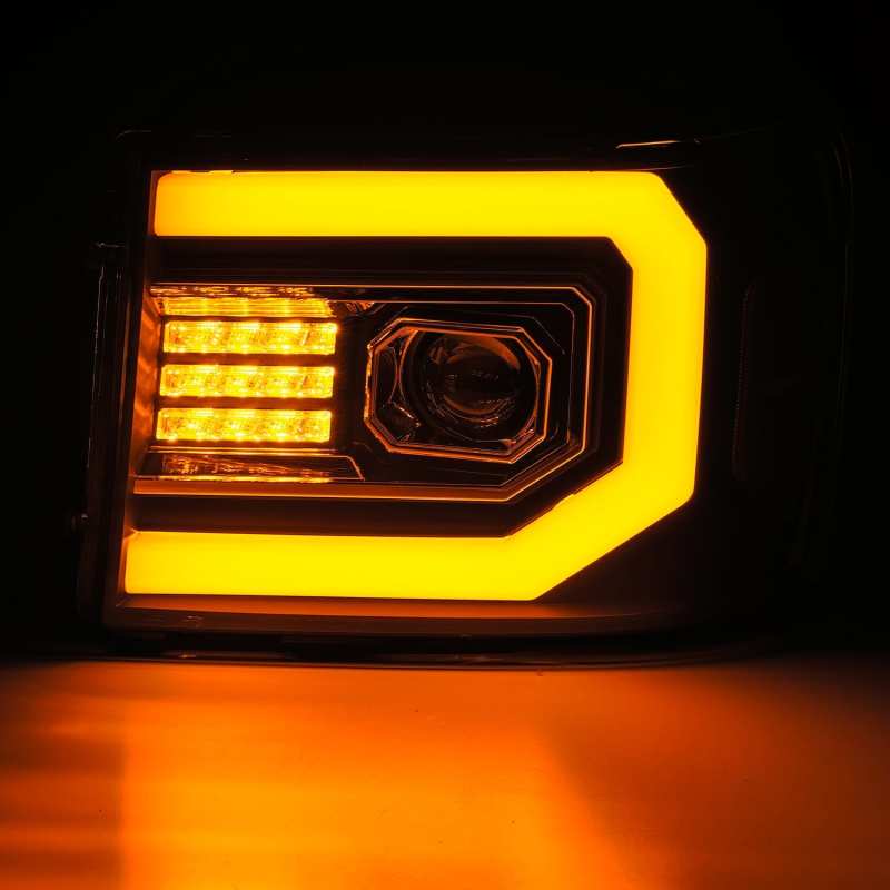 AlphaRex 880606 fits GMC 07-13 1500HD PRO-Series Proj Headlights Plank Style Ma