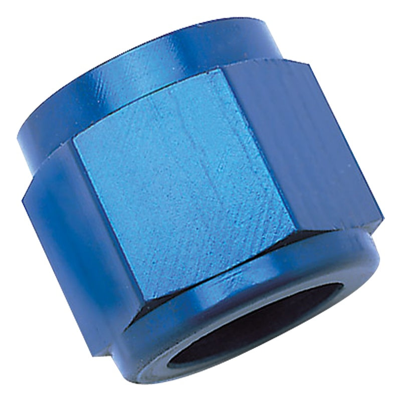 Russell 660560 Performance -4 AN Tube Nuts 1/4in dia. (Blue) (6 pcs.)
