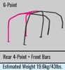 Cusco 232 265 B Chromoly Reg. Capacity 6pt Roll Cage 2dr fits Nissan R33 (S/O/No Cancel) CUSCO BLUE