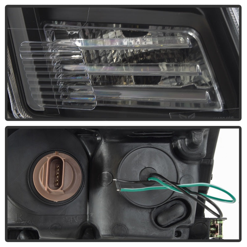 xTune 9042119 06-09 fits Ford Fusion Light Bar DRL Projector Headlights - Black