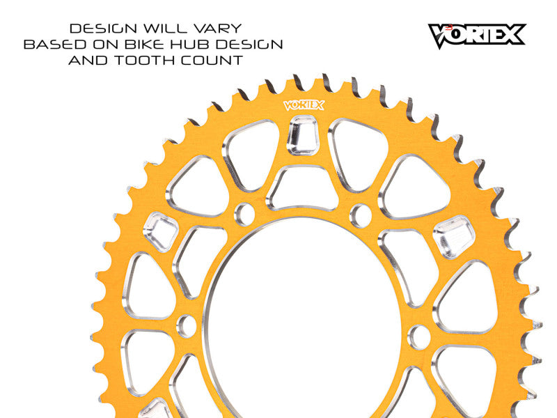 Vortex Racing V4 50 Tooth 520 Rear Sprocket - Orange