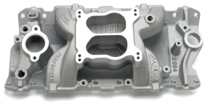 Edelbrock 2604 Intake Manifold Performer Air-Gap S/B fits Chevy 87-95 STD Flange/Sprdbore