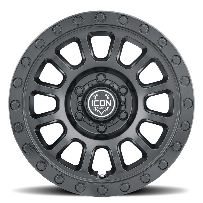 ICON 8017857345DB Hulse 17 X 8.5 5 X 5 6mm Offset 4.5in BS Double Black