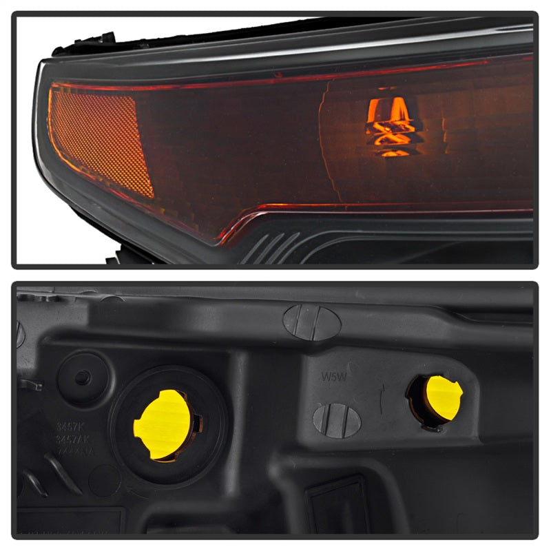 xTune 9042416 11-15 fits Ford Explorer OEM Style Halogen Headlights - Black (HD