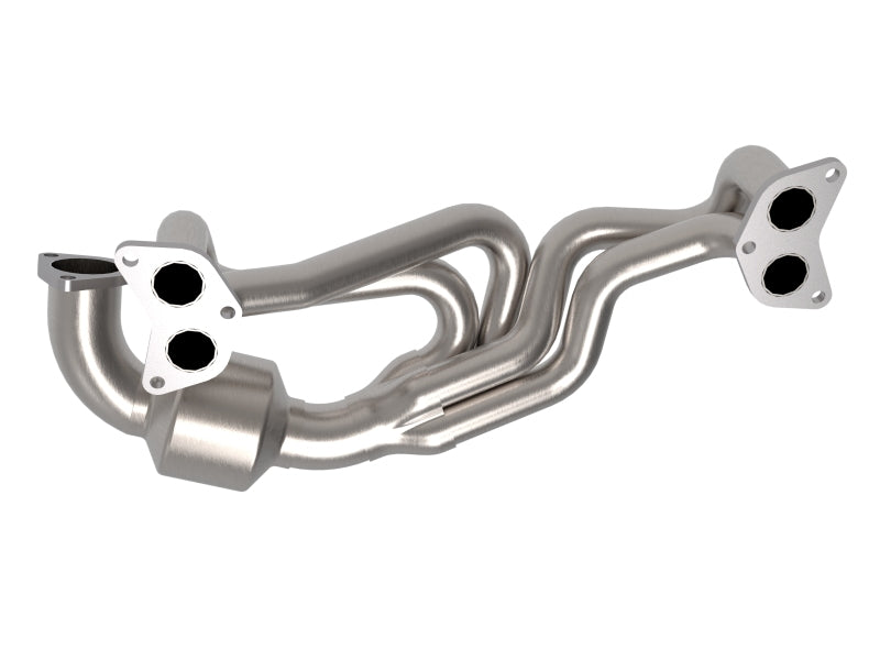 AFE 48-36804-HC d Steel 304 Stainless Steel Header w/ Cat 13-19 fits Subaru Out