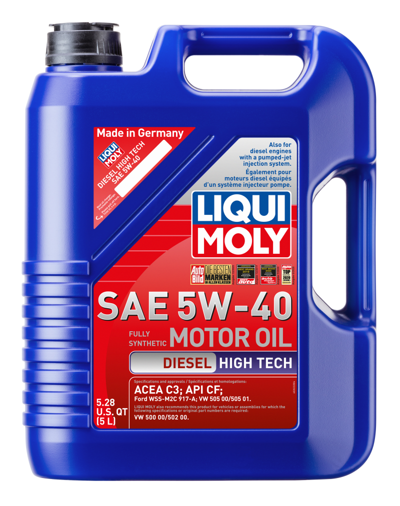 LIQUI MOLY 2022 5L Diesel High Tech Motor Oil 5W40
