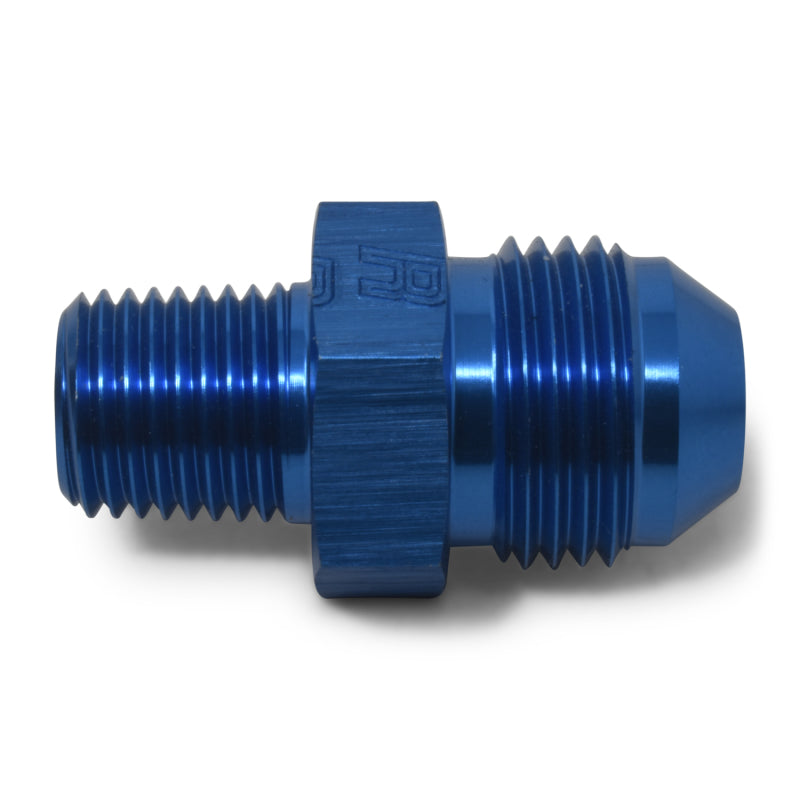 Russell 660488 Performance -8 AN to 3/8in NPT Straight Flare to Pipe (Blue) (25 pcs.)