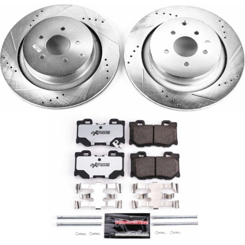 PowerStop K5861-26 09-13 fits Infiniti FX50 Rear Z26 Street Warrior Brake Kit