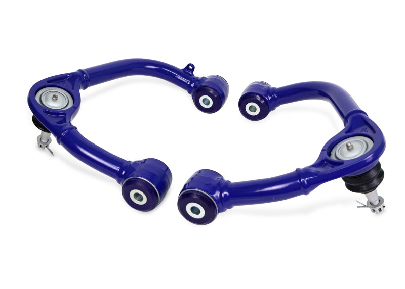 SuperPro TRC6675 2021+ fits Ford F150 Fixed Offset Front Upper Control Arm Set