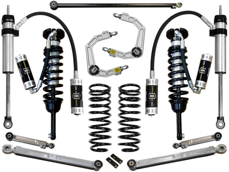 ICON K53066 2010+ fits Toyota FJ/4Runner 0-3.5in Stage 6 Suspension System w/Billet Uca
