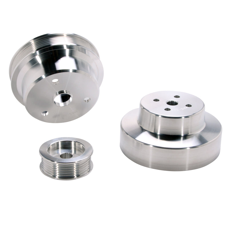 BBK 1603 GM Truck 4.3 5.0 5.7 Underdrive Pulley Kit - Lightweight CNC Billet Al