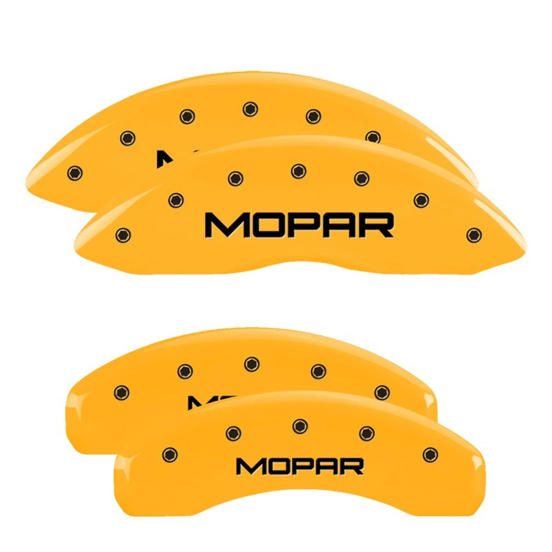 MGP 12204SMOPYL 4 Caliper Covers Engraved Front & Rear 11-18 fits Dodge Durango