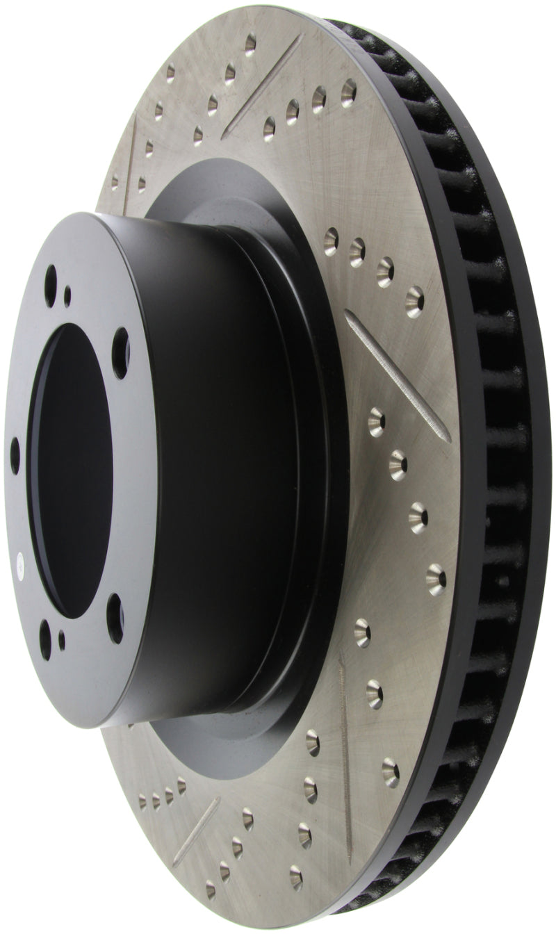 Stoptech 127.44156R 07-09 fits Toyota Tundra / 08-09 Toyota Sequoia Front Right Slotted & Drilled Rotor
