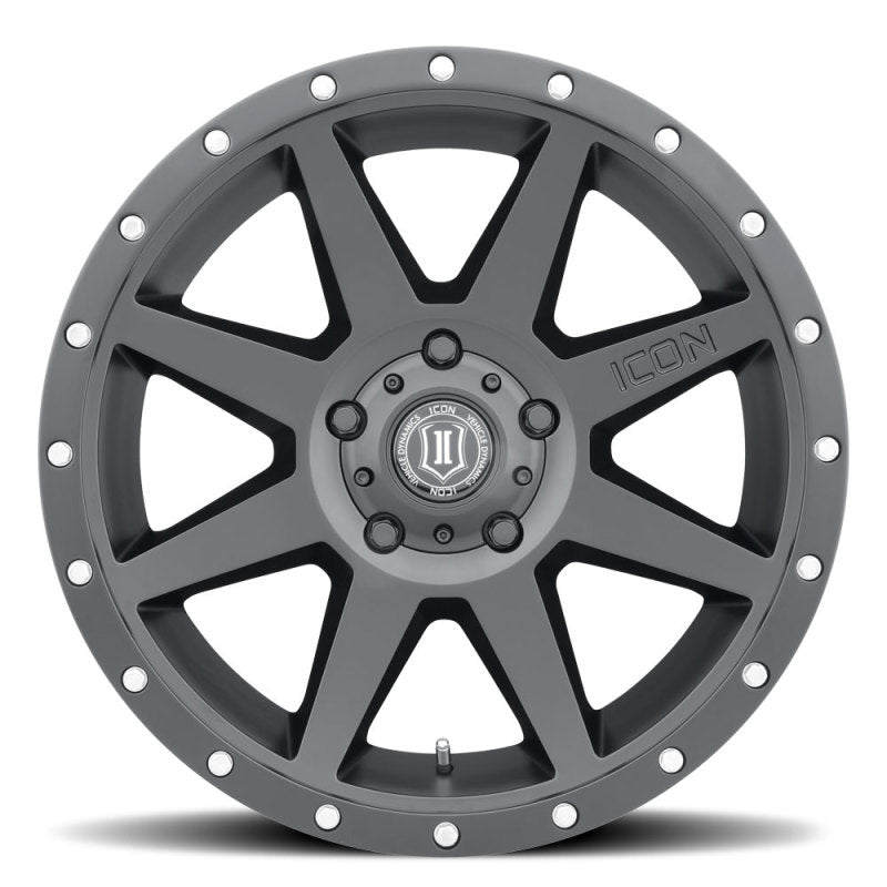 ICON 1820907345SB Rebound 20x9 -12mm Offset 5x5 BP 4.5in BS 71.5mm Bore Satin Black Wheel