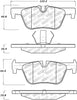 Stoptech 305.1613 Street Select Brake Pads w/Hardware - Rear