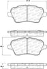Stoptech 308.173 14-18 Ford Fiesta Street Performance Front Brake Pads