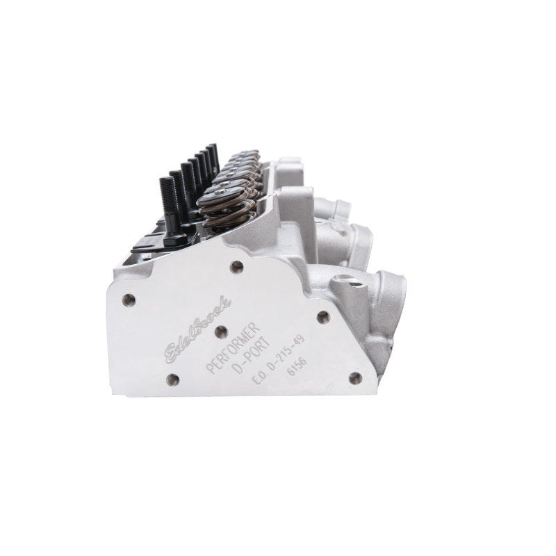 Edelbrock 61575 Cylinder Head fits Pontiac Performer D-Port 87cc Chambers for Hydraulic Roller Cam Complete