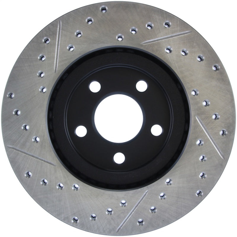 Stoptech 127.63053L 03-09 fits Chrysler PT Cruiser Tur / 03-05 Dodge Neon SRT-4 Front Left Slotted & Drilled Rotor