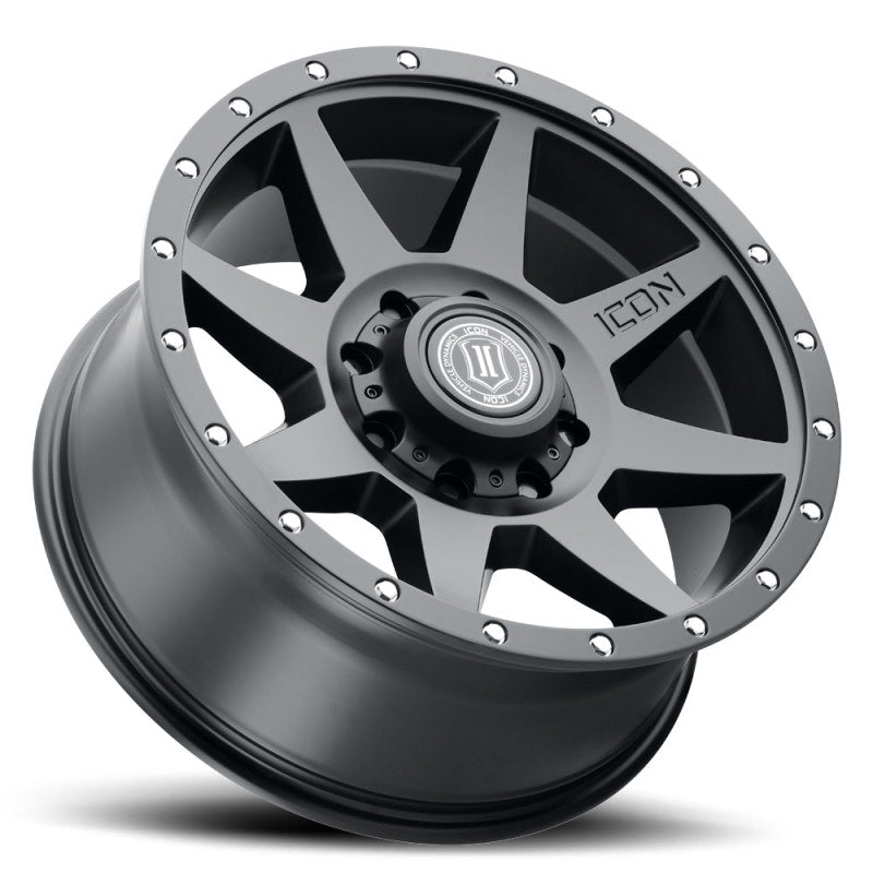 ICON 1820908955SB Rebound 20x9 8x180 12mm Offset 5.5in BS Satin Black Wheel