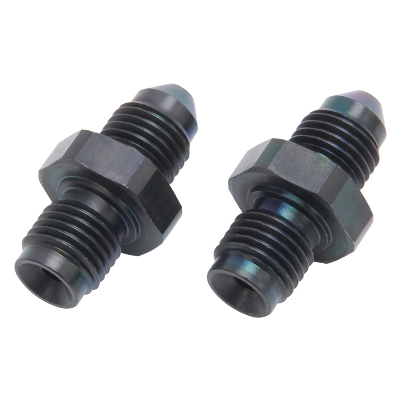 Russell 643963 Performance -3 AN SAE Adapter Fitting (2 pcs.) (Black)
