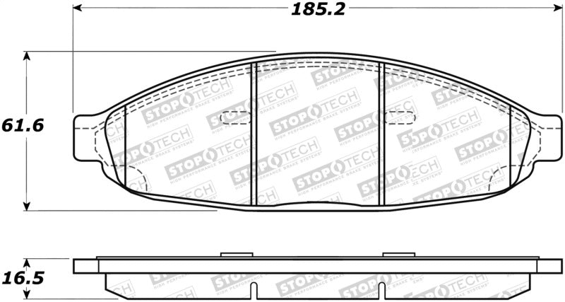 Stoptech 305.0997 Street Select Brake Pads - Rear