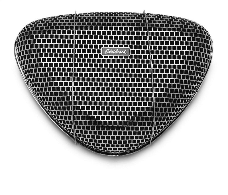 Edelbrock 1002 Air Cleaner Pro-Flo 1000 Series Triangular Steel Top 11 375In X 8 375In X 3In Chrome