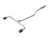 AFE 49-37015-C 2-1/2in 304 SS Cat-Back Exhaust w/ Carbon Fiber Tips 14-18 fits