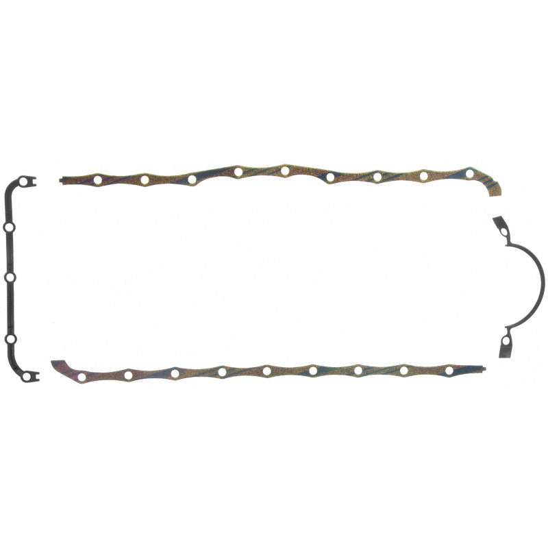 Fel-Pro OS13811C fits Ford F-150 OS 13811 C Engine Oil Pan Gasket Set Blue Stripe cork-rubber